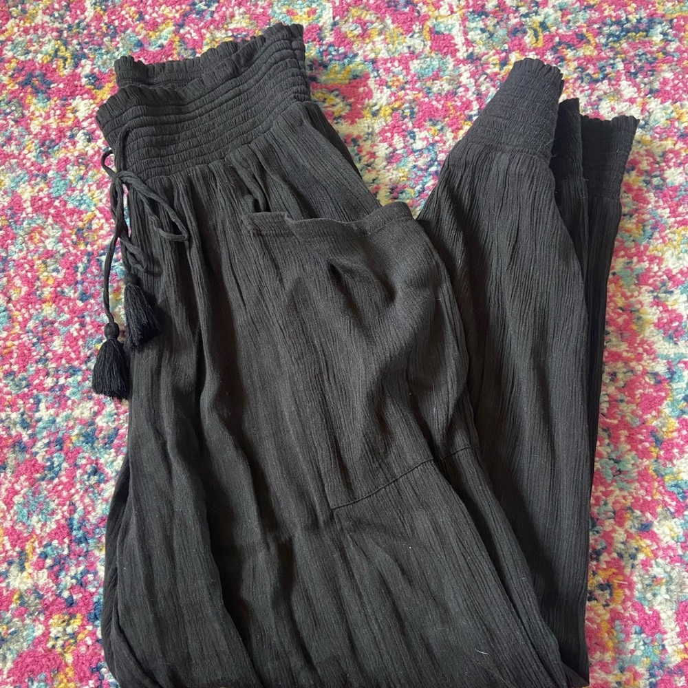 Aerie Black Wide Leg Pants